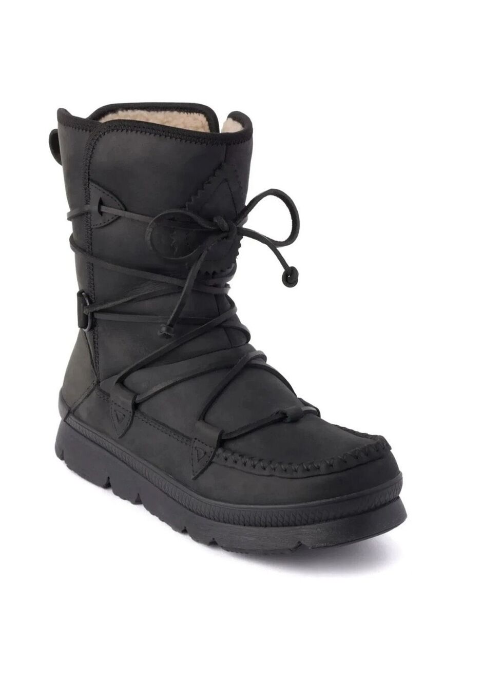 Manitobah Pacific Half Winter Boots Black Womens 6.5 EUR 37 NWT